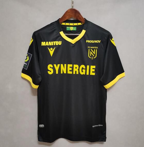 FC Nantes Away Black Soccer Jersey Shirt 2020/21